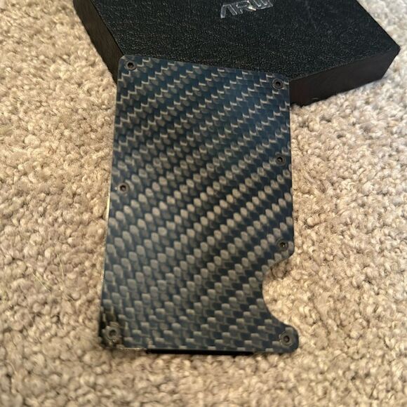 Carbon Fiber Men’s Wallet -RFID blocking NWT - Picture 4 of 7